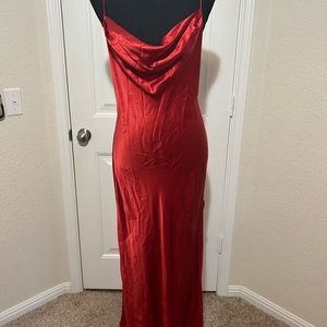 Silk floor length dress